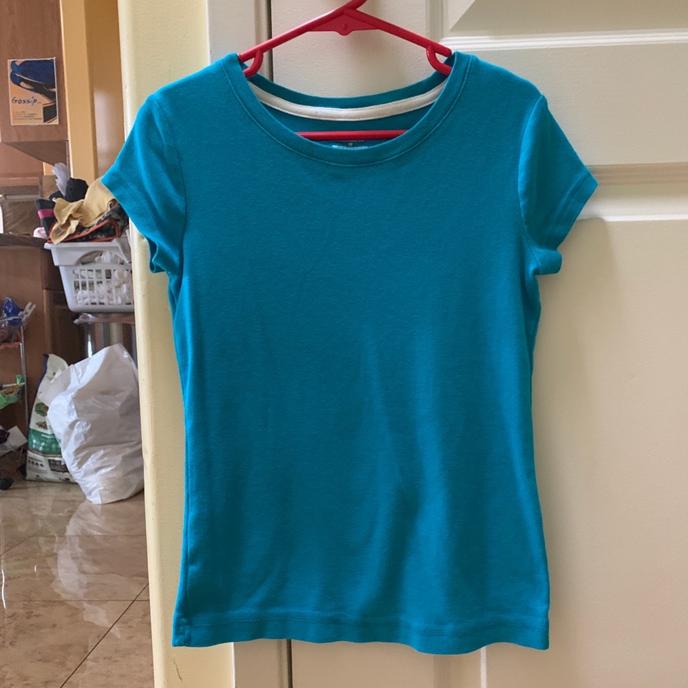 Plain teal tee